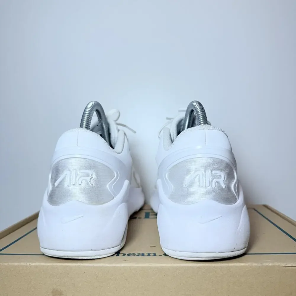Nike Air Max Bolt Triple White Sneakers Women's Size 8 Low Top Athletic Shoes